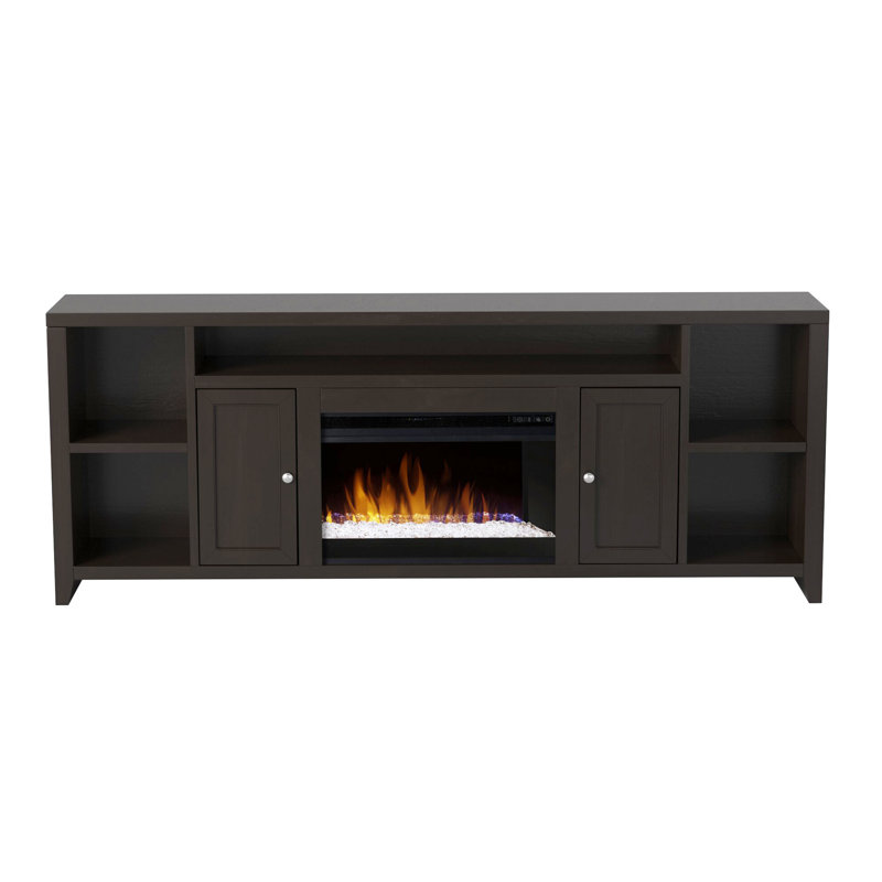 Lark Manor Cataldo 84" Fully Assembled TV Stand with Electric Fireplace